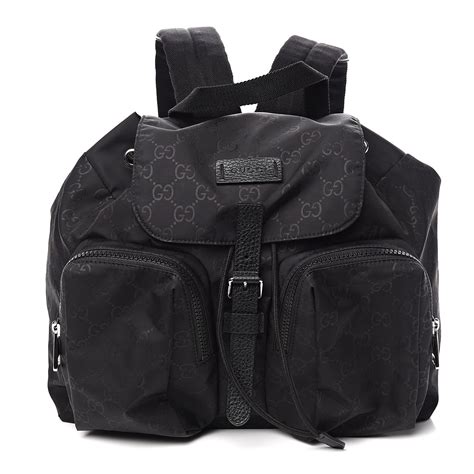 gucci green backpack|Gucci black small backpack.